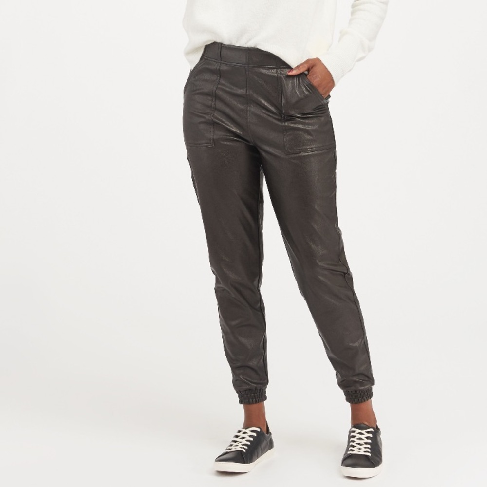 SPANX leather like jogger NWT